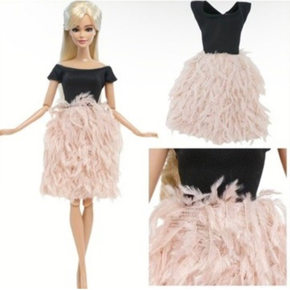 5pcs Retro Style Dress Outfit Clothing Accessories For 11.5 in Fashion Doll - Picture 6 of 9